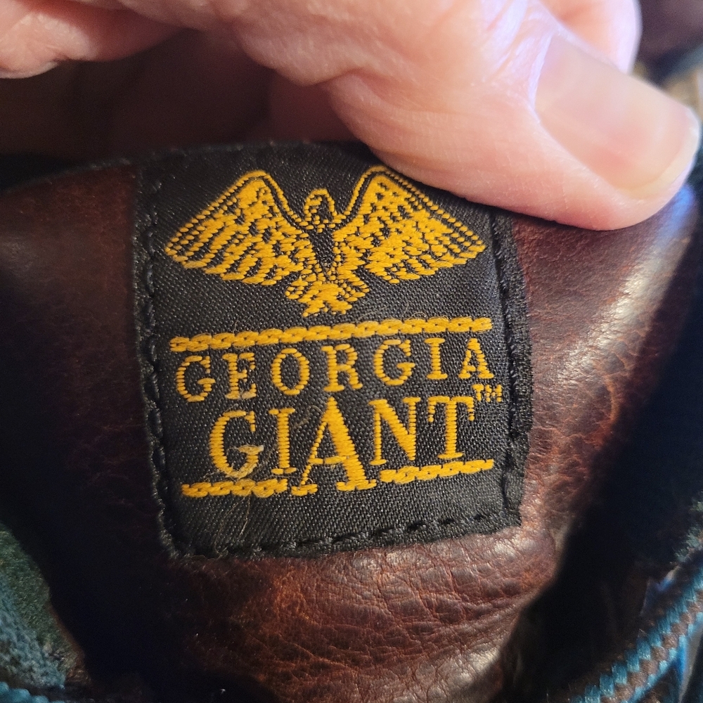 Georgia Giant Womens Leather steel toed work boots  - 6.       D38 - Picture 6 of 12